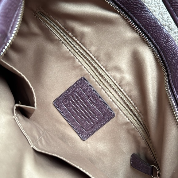 Coach bag in excellent condition- deep purple leather - Picture 4 of 5